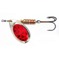 Cucchiaino spinning ILBA Tondo Argento Alpha Red