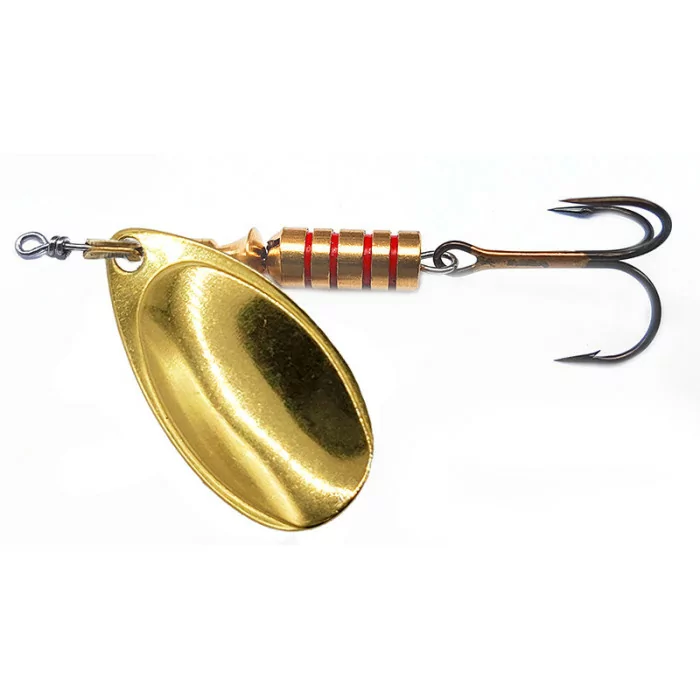 Fishing spinner ILBA Tondo plain gold