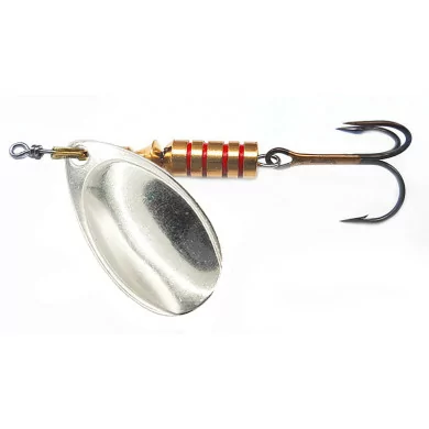 Cuiller tournante de pêche ILBA Tondo non décorée Argent