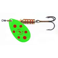 Cucchiaino rotante da pesca ILBA Tondo Lime Red