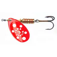 Cucchiaino rotante da pesca ILBA Tondo Fluo Red X-Mas
