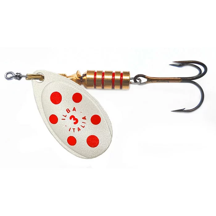 Fishing Spinner ILBA Tondo Pearl Red
