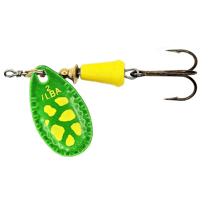 Cucchiaini spinning trota ILBA Spark Color verde giallo