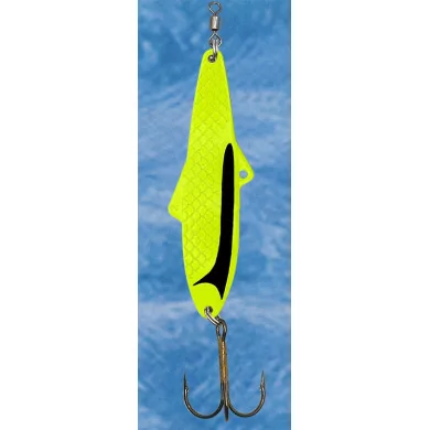 ILBA Linus Color Fl.Lemon Nero, artificiale ondulante da pesca