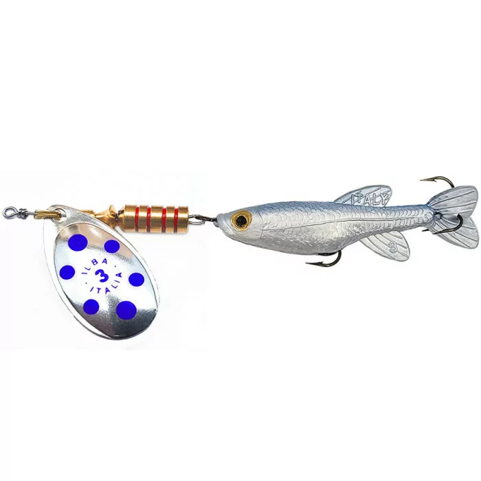 Cuiller Tondo décoré avec Poisson ILBA. Leurre pour la pêche