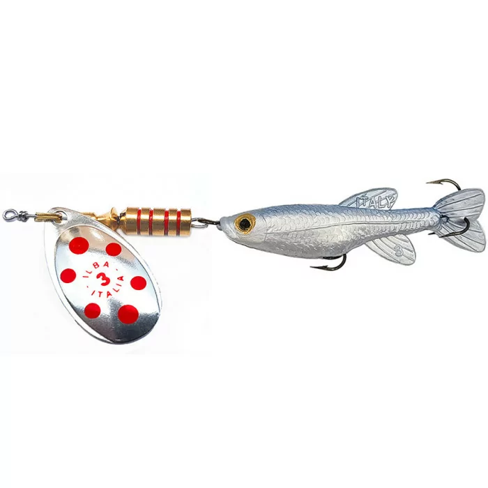 Cuiller Tondo décoré avec Poisson ILBA. Leurre pour la pêche