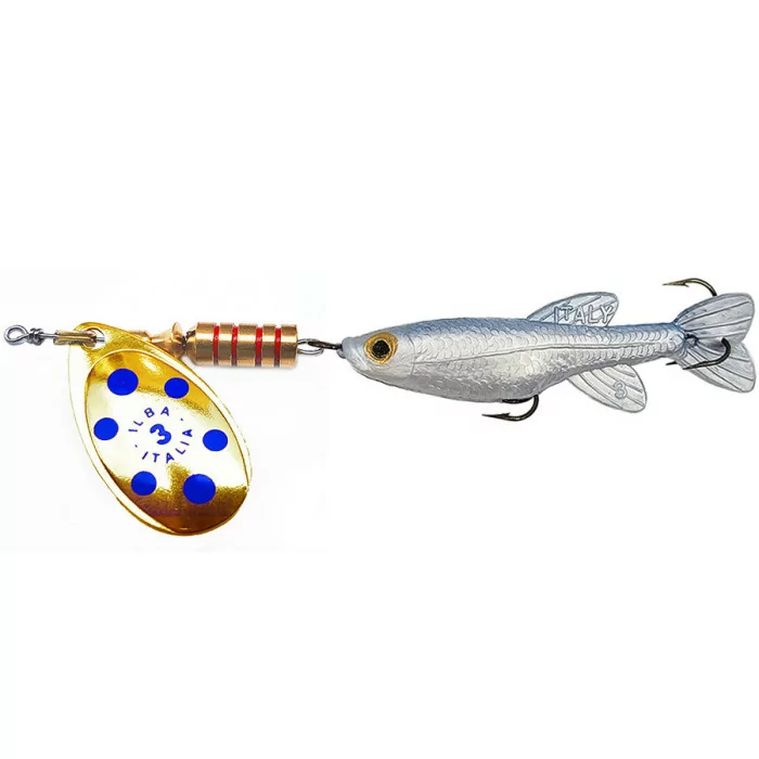 Cuiller Tondo décoré avec Poisson ILBA. Leurre pour la pêche