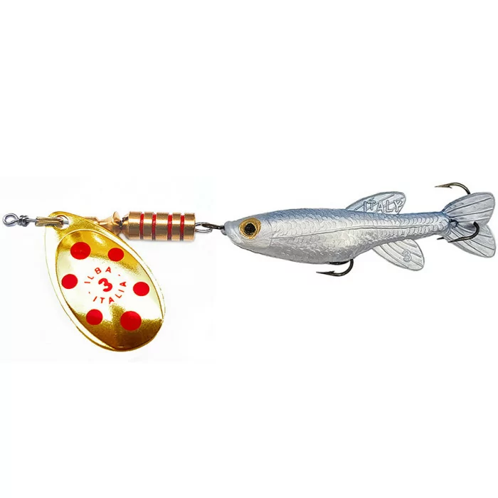 Cuiller Tondo décoré avec Poisson ILBA. Leurre pour la pêche