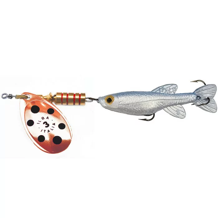 Cuiller Tondo décoré avec Poisson ILBA. Leurre pour la pêche