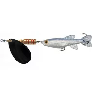 Minnow ILBA con cucchiaino rotante Tondo nero