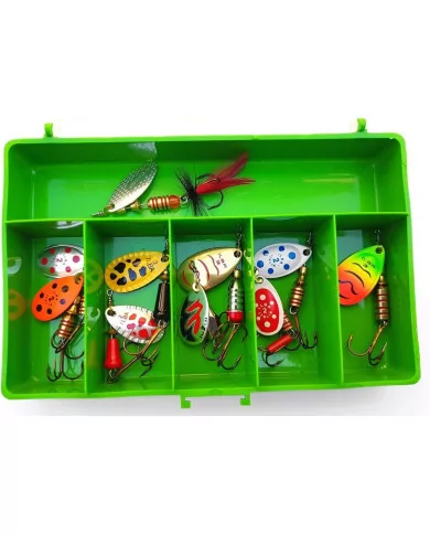 Selection of ILBA fishing lures for spinning in streams, rivers and lakes