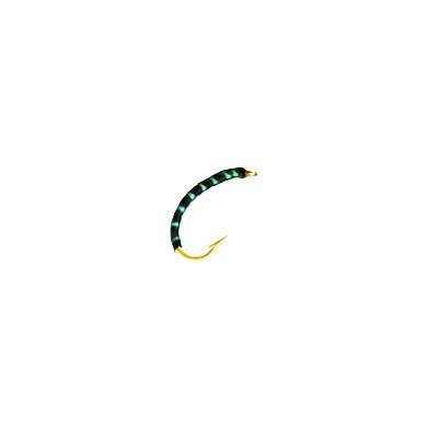 Fly Buzzer Slim Body Nymph BLACK GREEN Hook 16