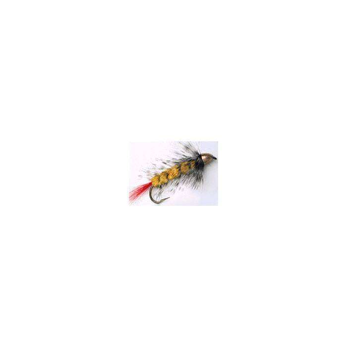 Fly Cone Head WOLLY YELLOW GRIZZLY Hook 4
