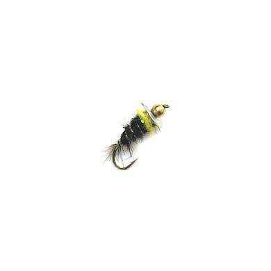 Fly Gold Head Special PAILETTEN BLACK Hook 10