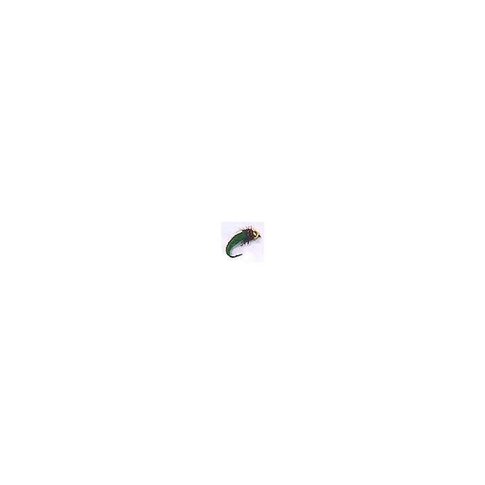 Fly GOLD HEAD OLIVE LARVA CADDIS Hook 10