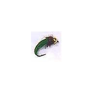 Fly GOLD HEAD OLIVE LARVA CADDIS Hook 10