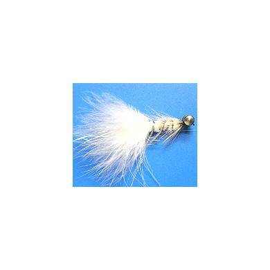 Fly Marabou Streamer FLASHABOU PRETTIES WHITE Hook 6
