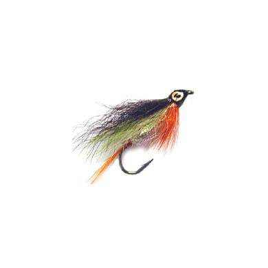 Fly Marabou Streamer MILAR GREEN ORANGE (6-8)