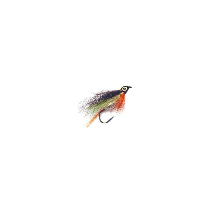 Fly Marabou Streamer MILAR GREEN ORANGE (6-8)