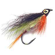 Fly Marabou Streamer MILAR GREEN ORANGE (6-8)