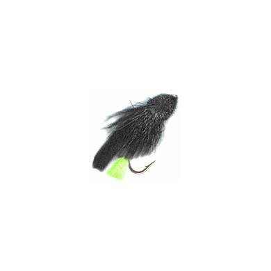 Fly Muddler BLACK GREEN TAG Hook 8