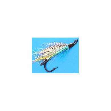 Fly Salmon Flies Double Hook BODY GREEN Hook 4