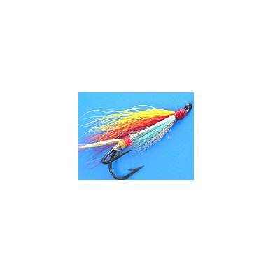 Mosca Salmon Flies Double Hook SILVER ROCTOR