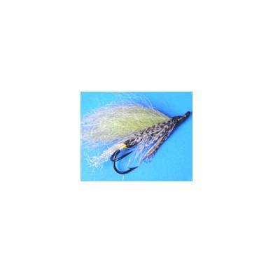 Fly Salmon Flies Fox Tail Double Hook OLIVE (4-6)