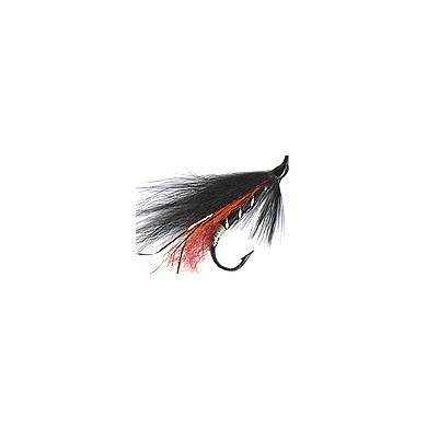 Mosca Salmon Flies Fox Tail BLACK ORANGE