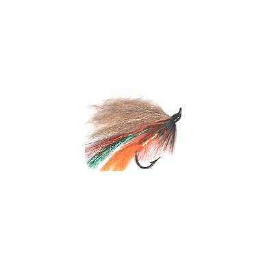 Fly Salmon Flies Fox Tail NATURAL ORANGE Hook 4