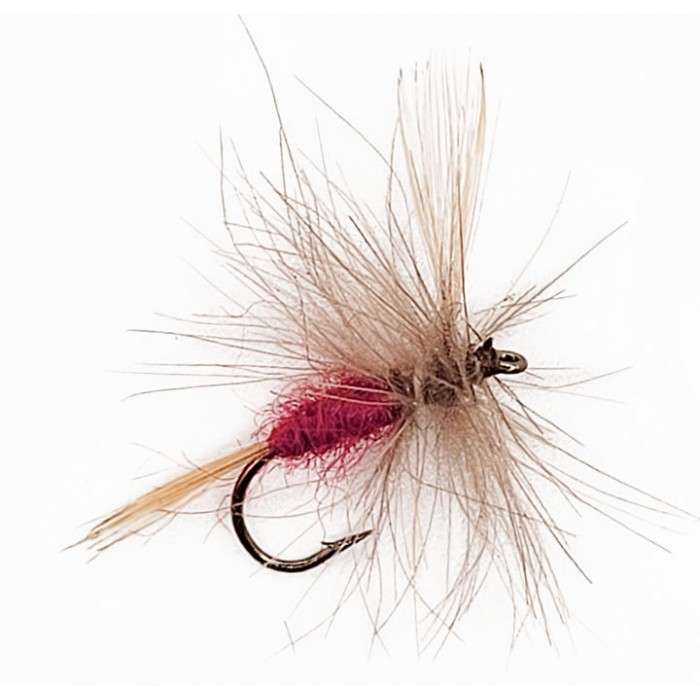 Mouche Dry CDC WINGED HACKLED RED (12-14-16)