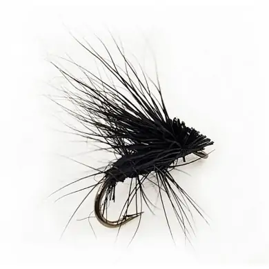 Mouche Dry ELK HAIR CADDIS BLACK (14-16)