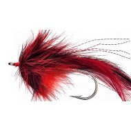 Mouche Big Fly BLACK - RED hameçons 3/0