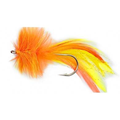 Mouche Big Fly FL.ORANGE - FL.YELLOW (3/0 - 4/0)