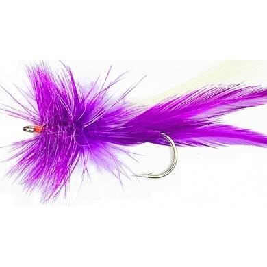 Mouche Big Fly PURPLE - WHITE (3/0 - 4/0)