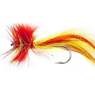 Mouche Big Fly RED - FL.YELLOW (3/0 - 4/0)