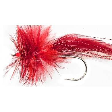 Mouche Big Fly RED - WHITE (3/0 - 4/0)